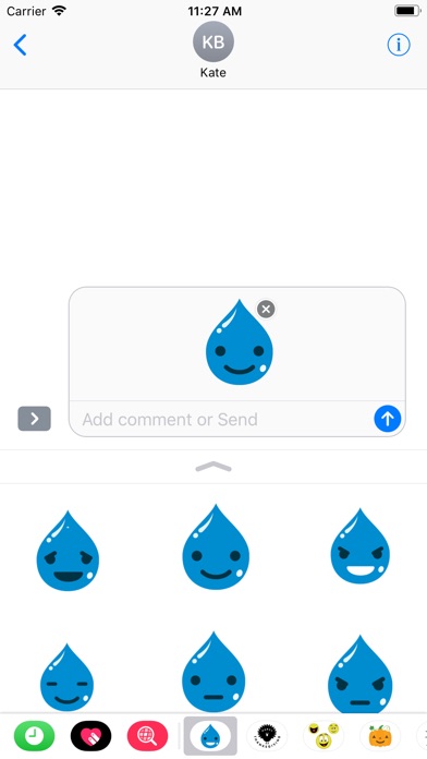 Drop Water Emoji & stickers screenshot 3