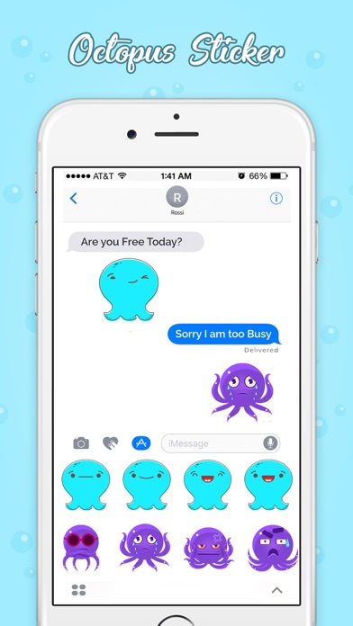 Adorable Octopus Stickers screenshot 4