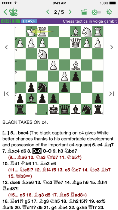 How to cancel & delete Chess Tactics in Volga gambit from iphone & ipad 2