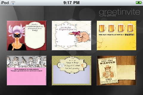 greetinvite-PARTY INVITES iPhone edition screenshot 3