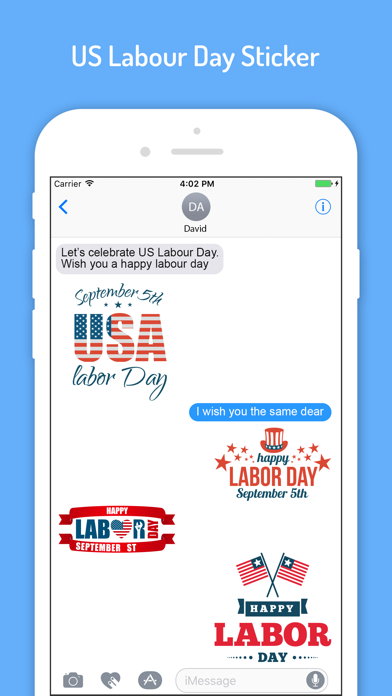 USA Labor Day Stickers screenshot 3