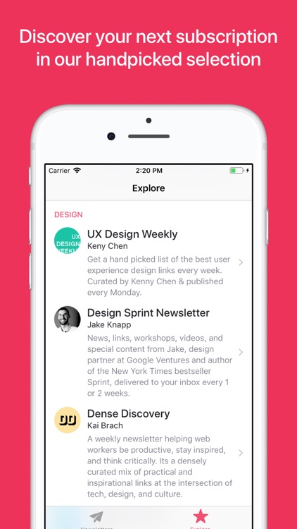 Inspiratio – Newsletter Reader