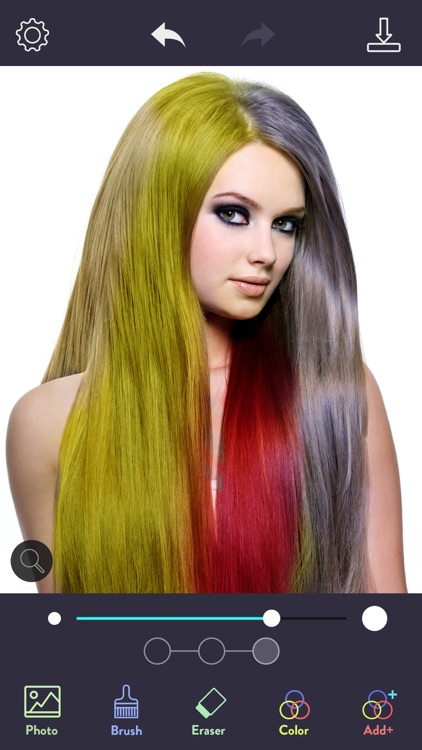 Hair Color Dye - Switch Hairstyle, Face Pic Makeup