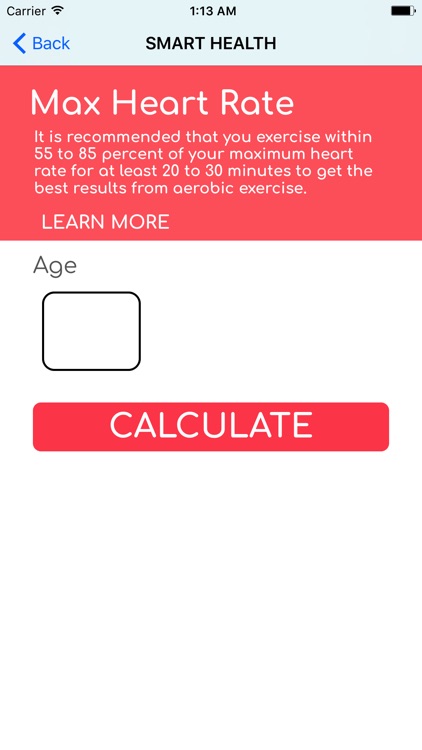 Smart Health Calculator