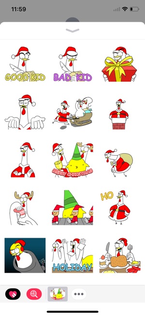 Chicken Bro Merry Xmas Sticker(圖2)-速報App