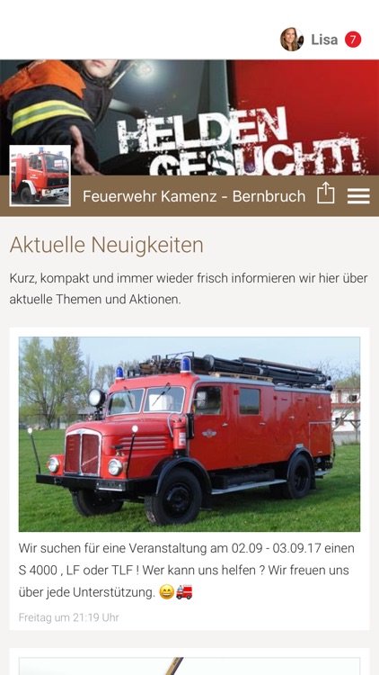 Feuerwehr Kamenz - Bernbruch