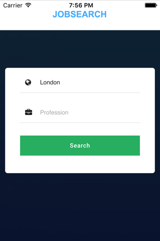 Job Searcher App - náhled