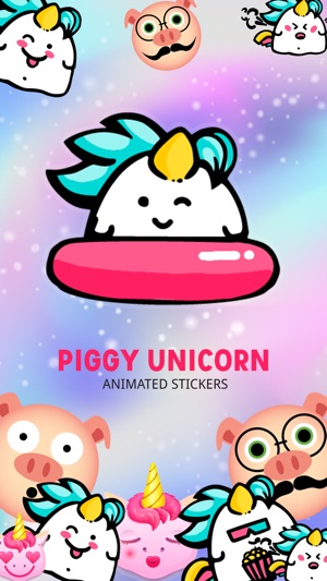 Piggy & Unicorn Animated(圖1)-速報App