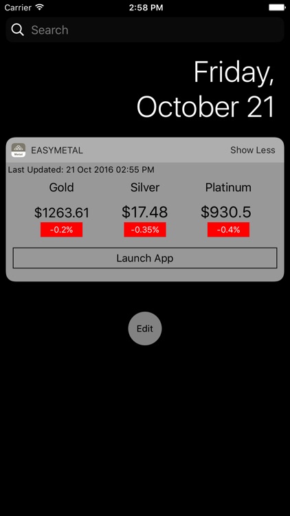 Easy Metal Tracker