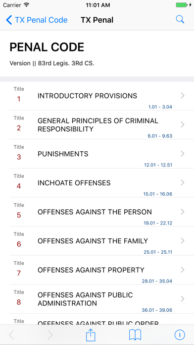 How to cancel & delete Texas Penal Code by LawStack from iphone & ipad 1