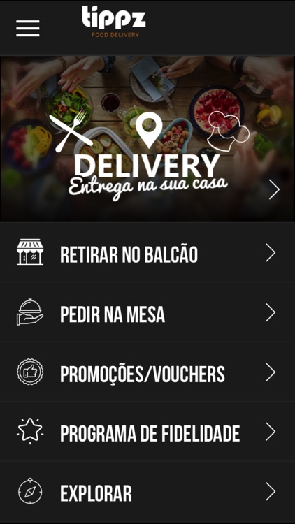 Tippz: Delivery, Balcão e Mesa