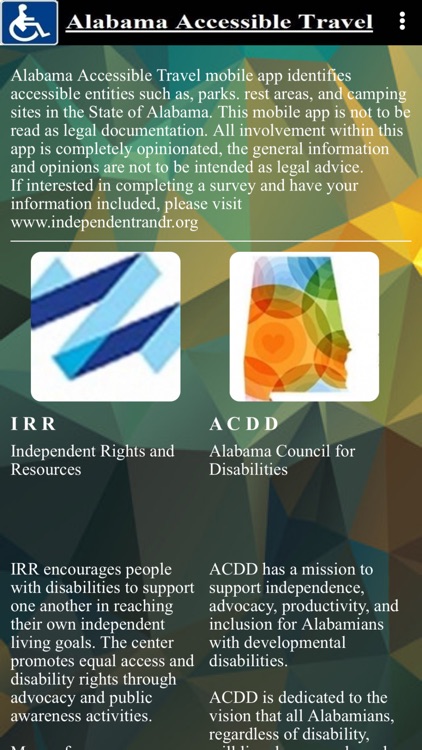 Alabama Accessible Travel App