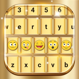 Gold Emoji Keyboard Themes