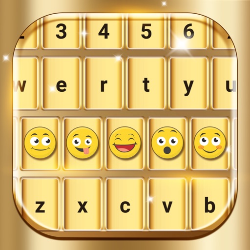 Gold Emoji Keyboard Themes Download
