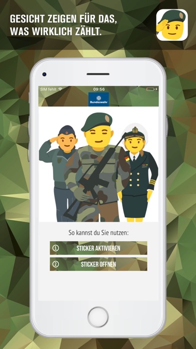 How to cancel & delete Bundeswehr Sticker from iphone & ipad 1