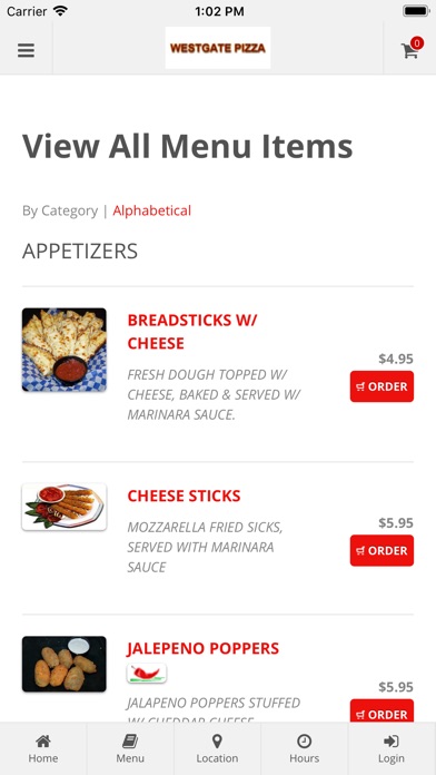Westgate Pizza Online Ordering screenshot 2