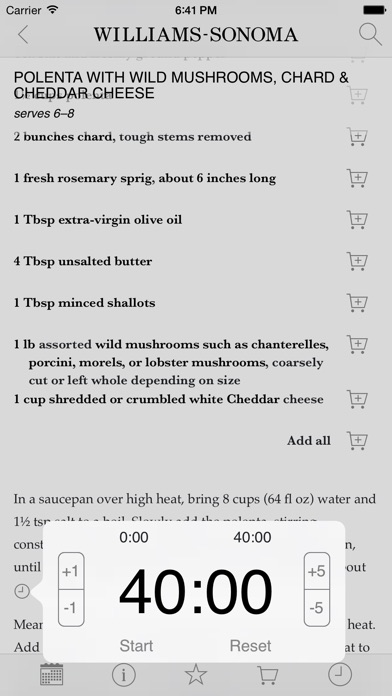 Williams Sonoma Recipes screenshot1