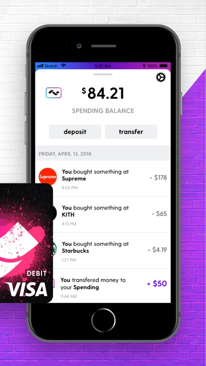 Current - debit card for teens