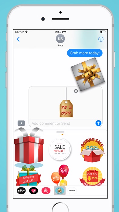 Modern Boxing Day Stickers screenshot 3