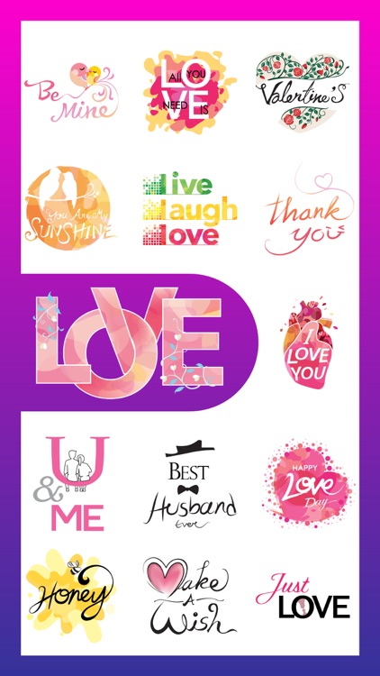 Amour - Romantic Love Stickers