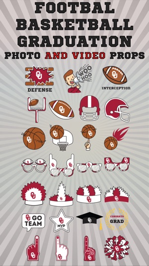 Oklahoma Sooners Animated Selfie Stickers(圖3)-速報App