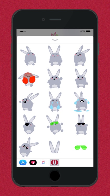 Fun Bunny iMessage Stickers screenshot-5