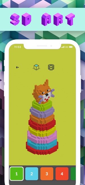 3d Number Coloring: Voxel Art(圖2)-速報App