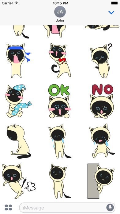 Crazy Funny Cute Cat Sticker screenshot 2