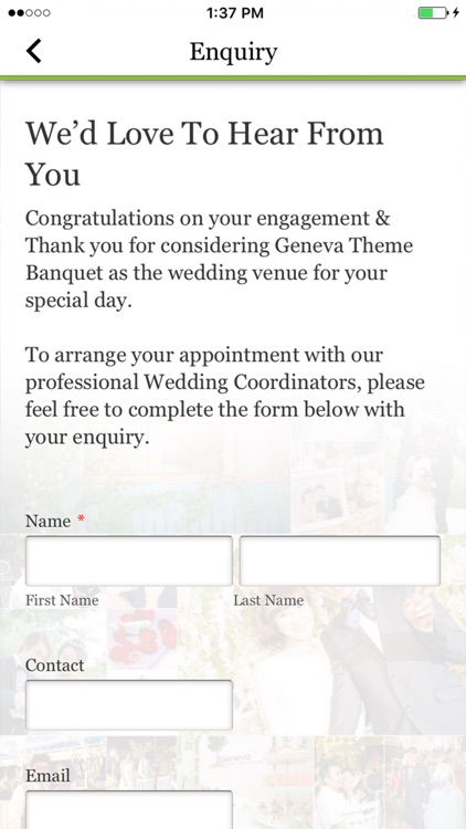 Geneva Garden Banquet