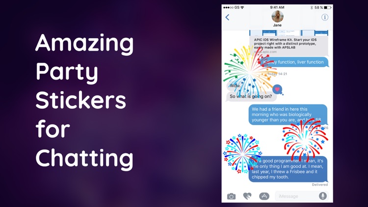 Animated Fireworks Stickers IM screenshot-3