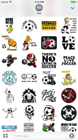 Amazing Soccer Stickers