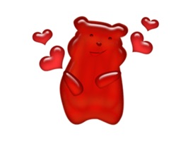 Colorful Gummy Bear Sticker