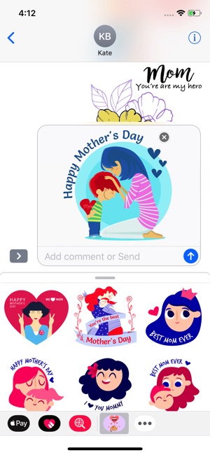 I Love Mother's Day Stickers(圖3)-速報App