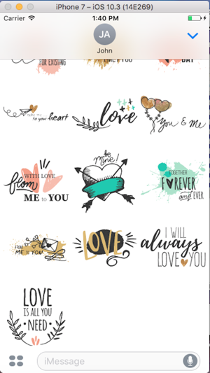 Text Love Sticker(圖3)-速報App