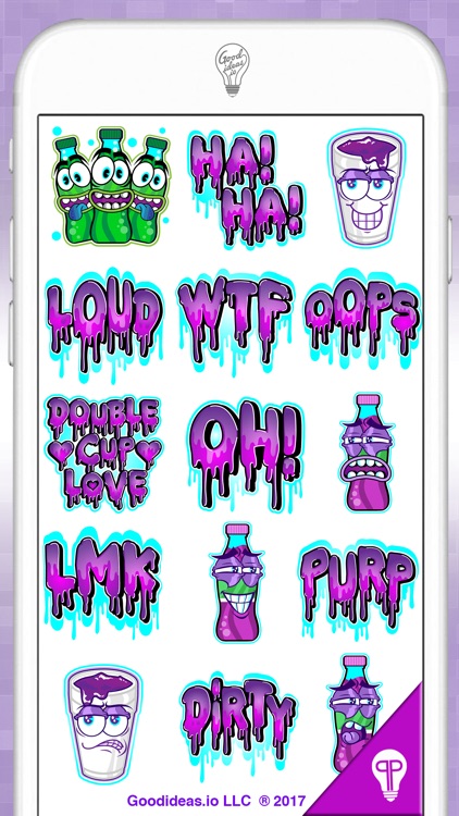 Purple Drink Stickers