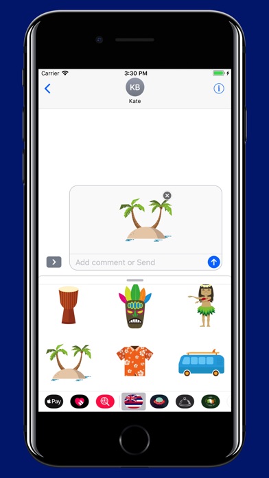 Hawaii stickers - USA emoji screenshot 4