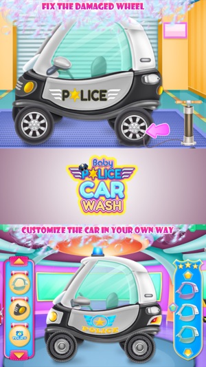 Baby Police Car Wash(圖3)-速報App