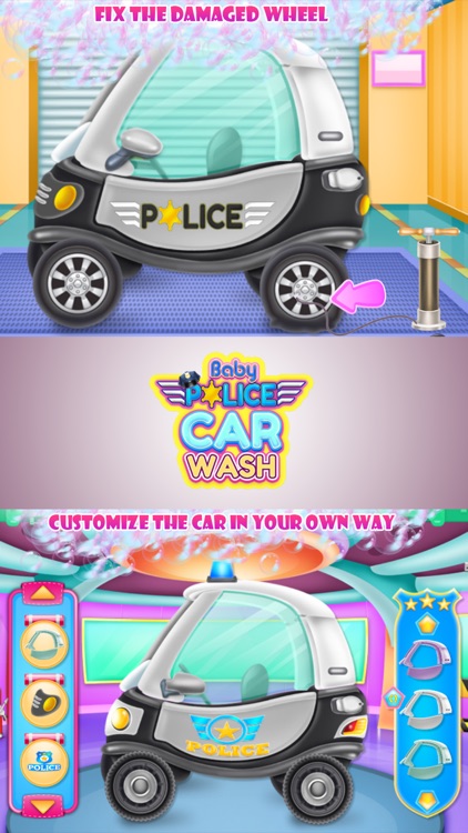 Baby Police Car Wash