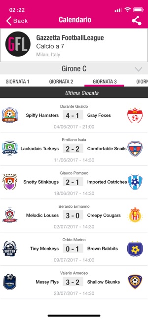 Gazzetta Football League(圖3)-速報App