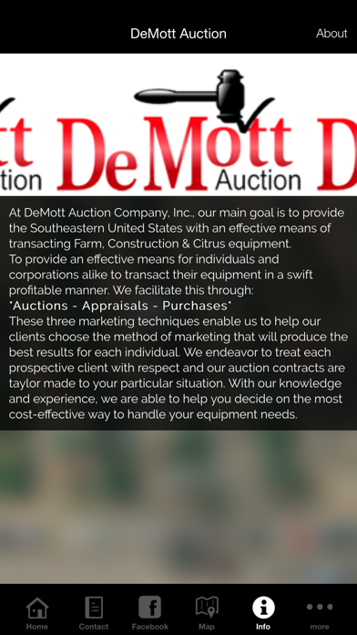 DeMott Auction screenshot 3