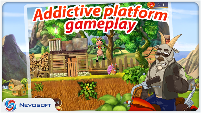 ‎Supercow: funny farm arcade platformer Screenshot