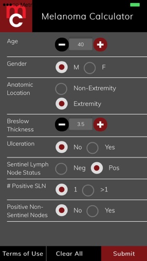 Melanoma Calculator