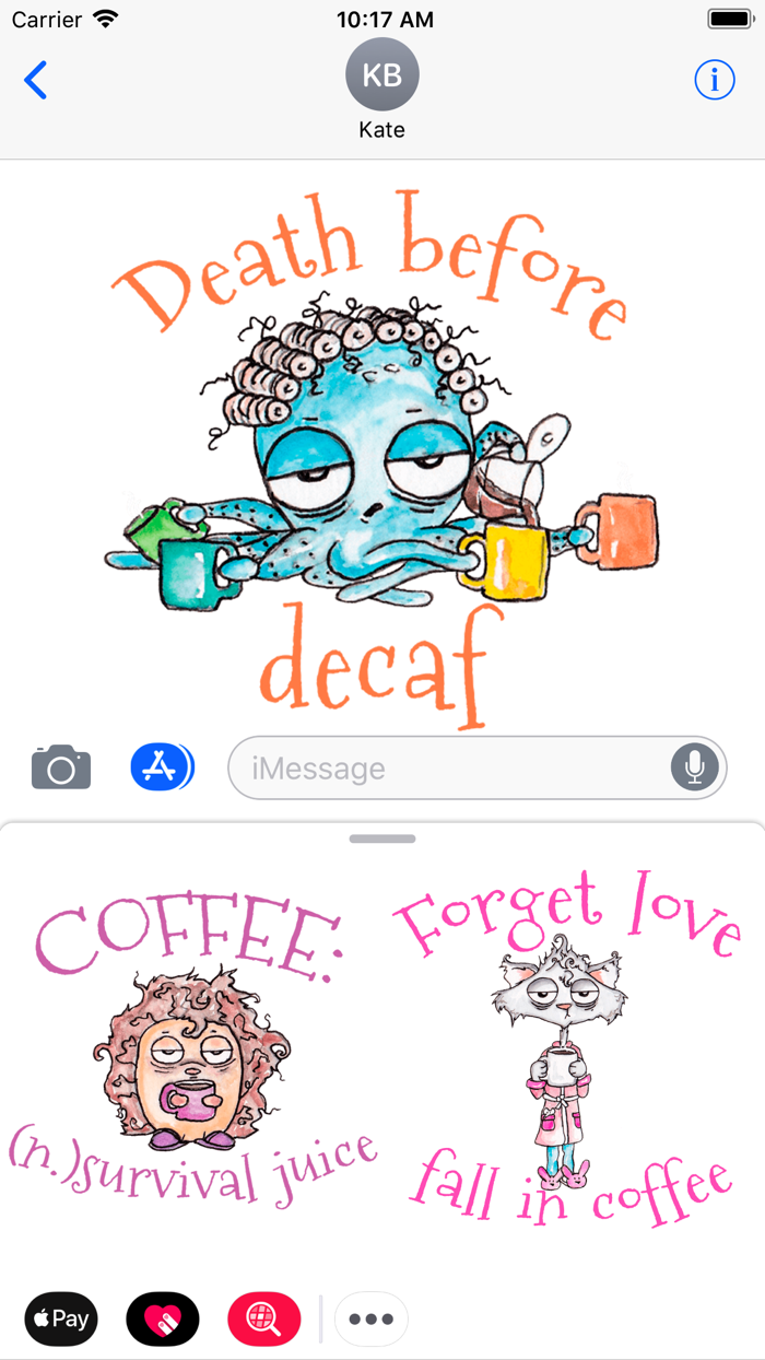 Zombie Coffee Lovers Stickers