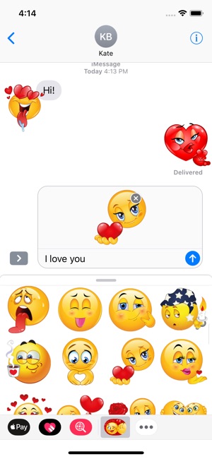 I Love You Emoji Stickers(圖1)-速報App