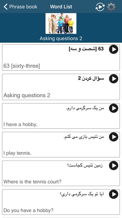 Learn Persian - 50 languages