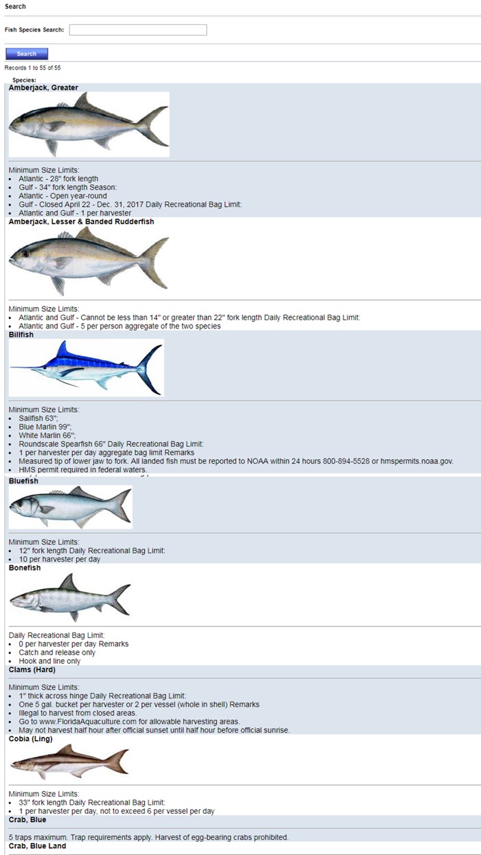 Florida Reefs, Weather  Regs