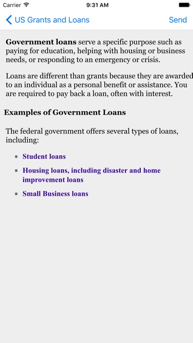 US Grants and Loans screenshot 3