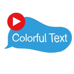 Animated colorful text sticker