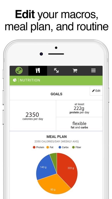 Macro Meal Planner & Workouts screenshot 3