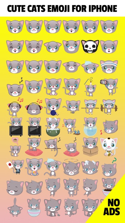 CatLoveMoji - Cute Cats Emoji Stickers App